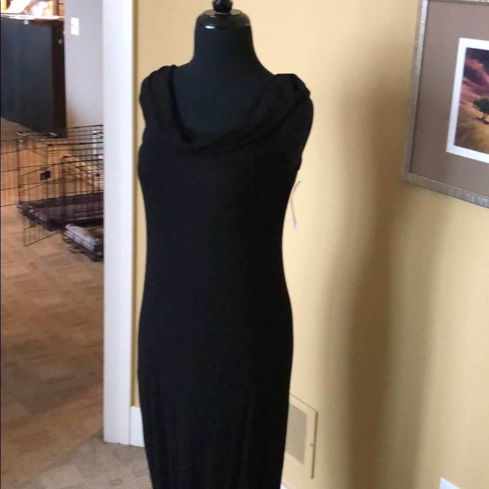 NWT black knit dress